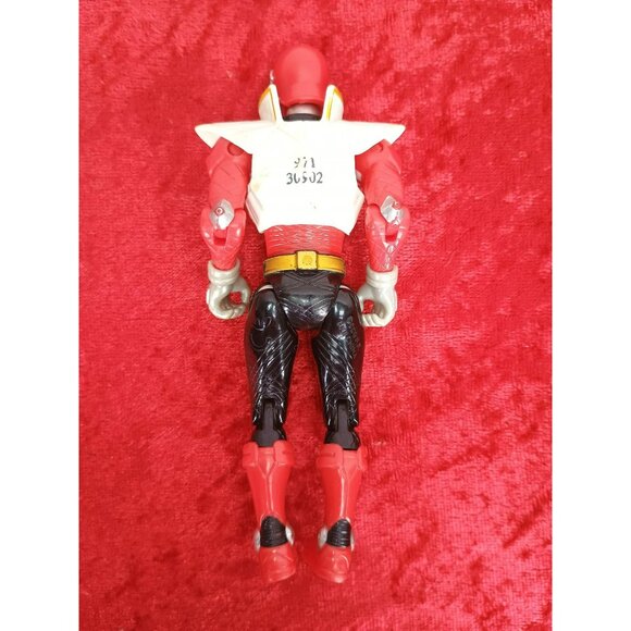 Power Rangers Samurai Super Mega Ranger Fire Red‎ Ranger 4" Action Figure - Picture 3 of 5